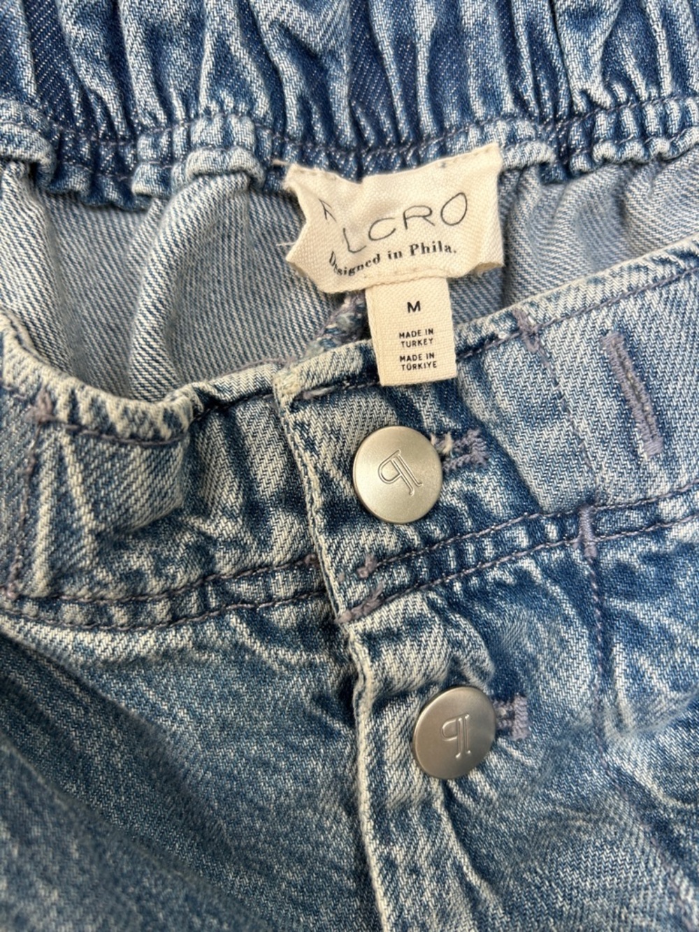 Pilcro Light Blue Wide Leg Jeans - Picture 4 of 6